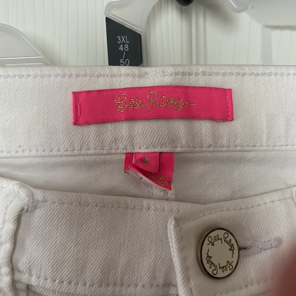 Lilly Pulitzer White Rope Jeans size 8 EUC - Picture 2 of 4